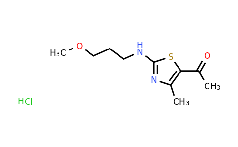 CAS 1431966-64-1 | 1-{2-[(3-methoxypropyl)amino]-4-methyl-1,3-thiazol-5-yl}ethan-1-one hydrochloride