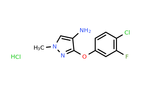 CAS 1431967-81-5 | 3-(4-chloro-3-fluorophenoxy)-1-methyl-1H-pyrazol-4-amine hydrochloride