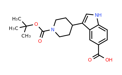 CAS 1432060-33-7 | 3-{1-[(tert-butoxy)carbonyl]piperidin-4-yl}-1H-indole-5-carboxylic acid