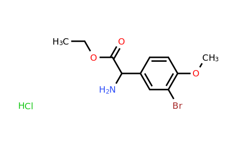 CAS 1432677-66-1 | ethyl 2-amino-2-(3-bromo-4-methoxyphenyl)acetate hydrochloride