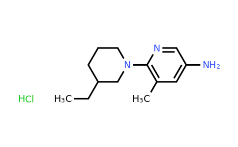 CAS 1432678-19-7 | 6-(3-ethylpiperidin-1-yl)-5-methylpyridin-3-amine hydrochloride