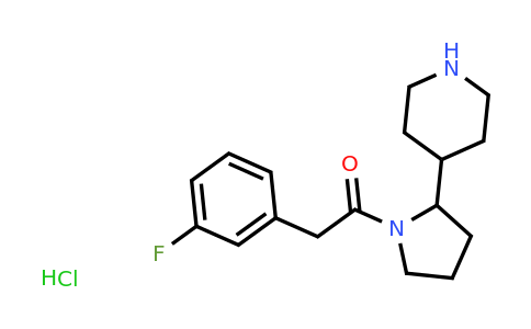 CAS 1432678-28-8 | 2-(3-fluorophenyl)-1-[2-(piperidin-4-yl)pyrrolidin-1-yl]ethan-1-one hydrochloride