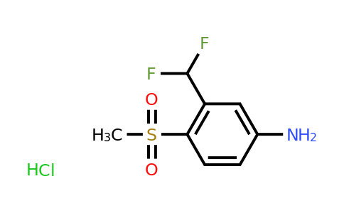 CAS 1432678-69-7 | 3-(difluoromethyl)-4-methanesulfonylaniline hydrochloride