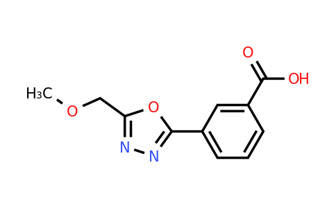 3-[5-(methoxymethyl)-1,3,4-oxadiazol-2-yl]benzoic acid