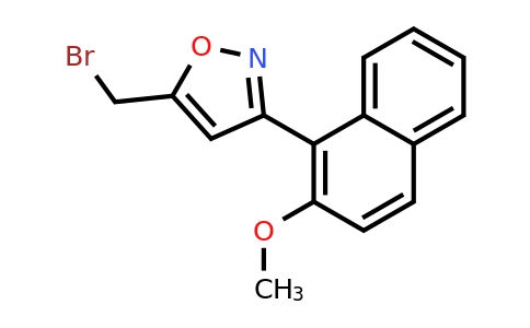 CAS 1432679-47-4 | 5-(bromomethyl)-3-(2-methoxynaphthalen-1-yl)-1,2-oxazole