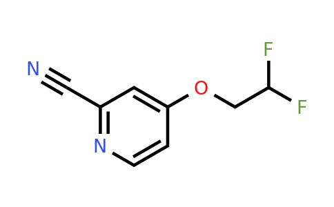 CAS 1432680-13-1 | 4-(2,2-difluoroethoxy)pyridine-2-carbonitrile