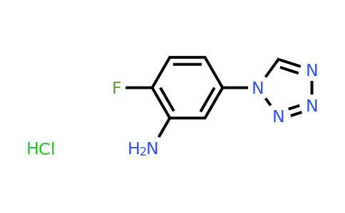 CAS 1432680-18-6 | 2-fluoro-5-(1H-1,2,3,4-tetrazol-1-yl)aniline hydrochloride