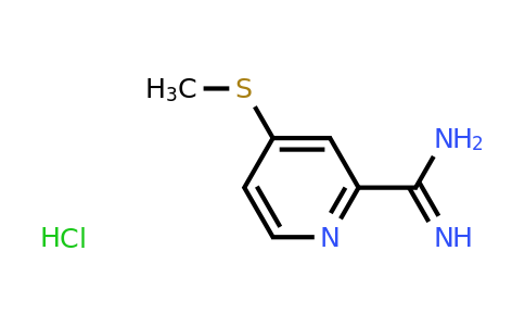 CAS 1432681-07-6 | 4-(methylsulfanyl)pyridine-2-carboximidamide hydrochloride