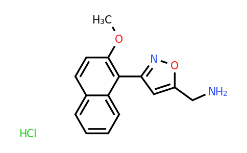 CAS 1432681-56-5 | [3-(2-methoxynaphthalen-1-yl)-1,2-oxazol-5-yl]methanamine hydrochloride