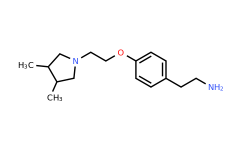 CAS 1432681-59-8 | 2-{4-[2-(3,4-dimethylpyrrolidin-1-yl)ethoxy]phenyl}ethan-1-amine