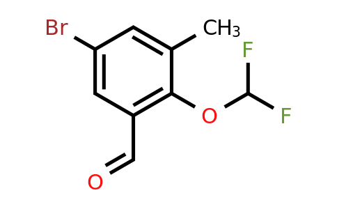 CAS 1432681-62-3 | 5-bromo-2-(difluoromethoxy)-3-methylbenzaldehyde