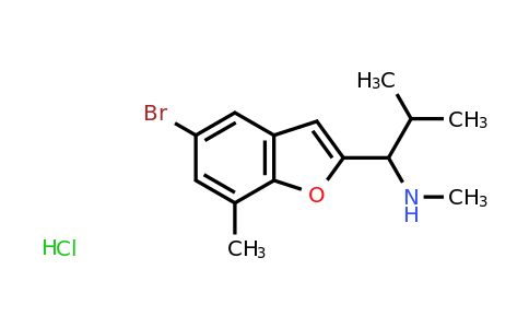 CAS 1432681-78-1 | [1-(5-bromo-7-methyl-1-benzofuran-2-yl)-2-methylpropyl](methyl)amine hydrochloride
