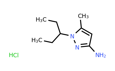 CAS 1432681-84-9 | 5-methyl-1-(pentan-3-yl)-1H-pyrazol-3-amine hydrochloride