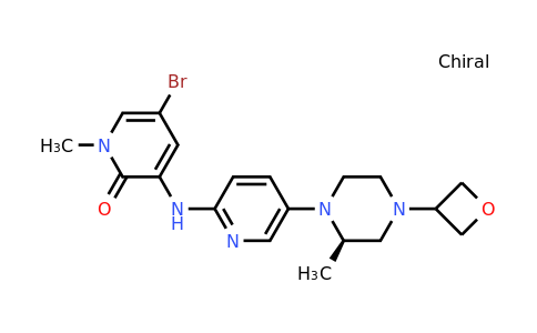 CAS 1433860-44-6 | 5-bromo-1-methyl-3-[[5-[(2R)-2-methyl-4-(oxetan-3-yl)piperazin-1-yl]-2-pyridyl]amino]pyridin-2-one