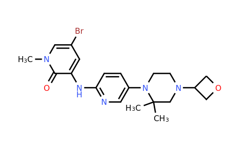 CAS 1433990-42-1 | 5-bromo-3-[[5-[2,2-dimethyl-4-(oxetan-3-yl)piperazin-1-yl]-2-pyridyl]amino]-1-methyl-pyridin-2-one