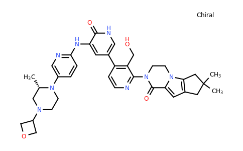 CAS 1434049-71-4 | 10-[3'-(hydroxymethyl)-5-({5-[(2S)-2-methyl-4-(oxetan-3-yl)piperazin-1-yl]pyridin-2-yl}amino)-6-oxo-1,6-dihydro-[3,4'-bipyridine]-2'-yl]-4,4-dimethyl-1,10-diazatricyclo[6.4.0.0²,⁶]dodeca-2(6),7-dien-9-one