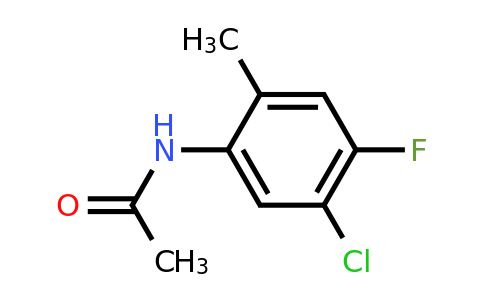 CAS 1434142-01-4 | N-(5-chloro-4-fluoro-2-methylphenyl)acetamide