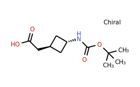 CAS 1434142-05-8 | cyclobutaneacetic acid, 3-[[(1,1-dimethylethoxy)carbonyl]amino]-, trans-