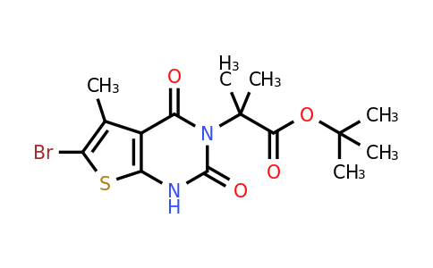 CAS 1434643-33-0 | Tert-butyl 2-(6-bromo-5-methyl-2,4-dioxo-1,4-dihydrothieno[2,3-d]pyrimidin-3(2H)-yl)-2-methylpropanoate