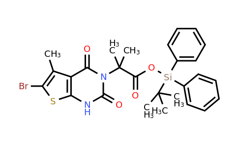CAS 1434651-97-4 | tert-butyldiphenylsilyl 2-{6-bromo-5-methyl-2,4-dioxo-1H,2H,3H,4H-thieno[2,3-d]pyrimidin-3-yl}-2-methylpropanoate