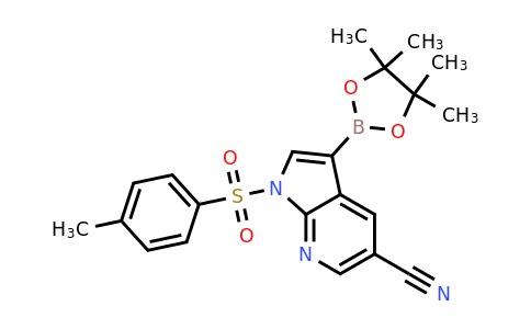 CAS 1434747-57-5 | 1h-pyrrolo[2,3-b]pyridine-5-carbonitrile, 1-[(4-methylphenyl)sulfonyl]-3-(4,4,5,5-tetramethyl-1,3,2-dioxaborolan-2-yl)-