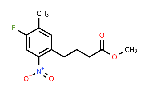 CAS 143655-55-4 | methyl 4-(4-fluoro-5-methyl-2-nitrophenyl)butanoate