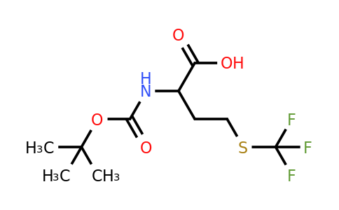 CAS 143673-83-0 | 2-{[(tert-butoxy)carbonyl]amino}-4-[(trifluoromethyl)sulfanyl]butanoic acid