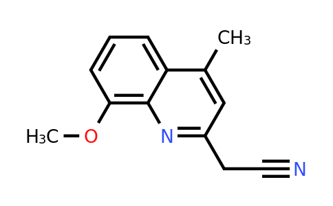 CAS 1437384-85-4 | 2-(8-Methoxy-4-methylquinolin-2-yl)acetonitrile