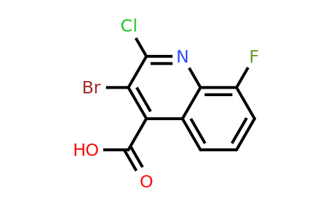 CAS 1437385-33-5 | 3-Bromo-2-chloro-8-fluoroquinoline-4-carboxylic acid