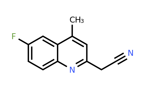 CAS 1437385-57-3 | 2-(6-Fluoro-4-methylquinolin-2-yl)acetonitrile