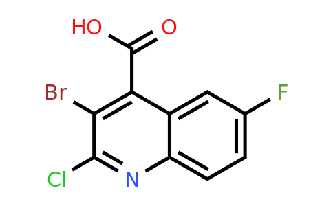 CAS 1437433-63-0 | 3-Bromo-2-chloro-6-fluoroquinoline-4-carboxylic acid