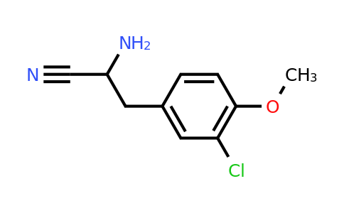 CAS 1437433-84-5 | 2-Amino-3-(3-chloro-4-methoxyphenyl)propanenitrile