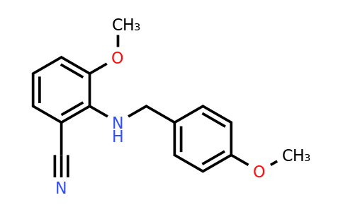 CAS 1437794-83-6 | 3-Methoxy-2-(4-methoxybenzylamino)benzonitrile
