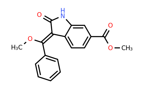 CAS 1438271-13-6 | methyl (3Z)-3-(methoxy-phenylmethylidene)-2-oxo-1H-indole-6-carboxylate
