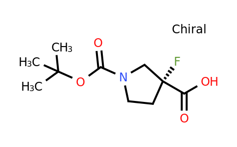 CAS 1438852-72-2 | (3R)-1-[(tert-butoxy)carbonyl]-3-fluoropyrrolidine-3-carboxylic acid