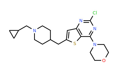 CAS 1439824-03-9 | 4-(2-Chloro-6-((1-(cyclopropylmethyl)piperidin-4-yl)methyl)thieno[3,2-d]pyrimidin-4-yl)morpholine