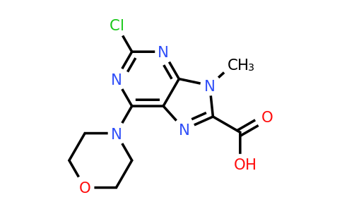 CAS 1439824-88-0 | 2-Chloro-9-methyl-6-morpholino-9H-purine-8-carboxylic acid