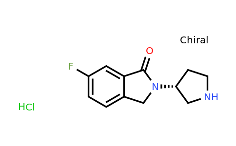CAS 1439894-56-0 | (R)-6-Fluoro-2-(pyrrolidin-3-yl)isoindolin-1-one hydrochloride