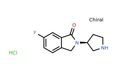 CAS 1439894-61-7 | (S)-6-Fluoro-2-(pyrrolidin-3-yl)isoindolin-1-one hydrochloride