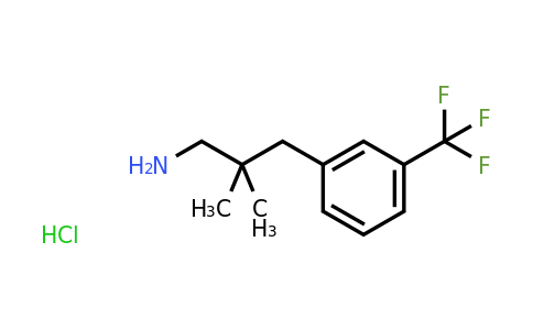 CAS 1439896-35-1 | 2,2-Dimethyl-3-(3-(trifluoromethyl)phenyl)propan-1-amine hydrochloride