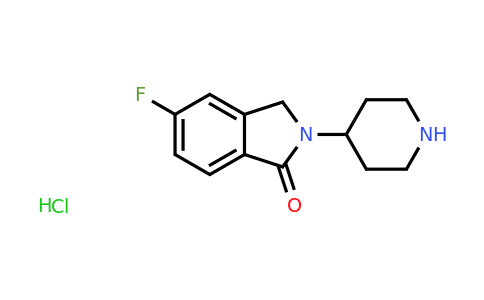 CAS 1439897-78-5 | 5-Fluoro-2-(piperidin-4-yl)isoindolin-1-one hydrochloride