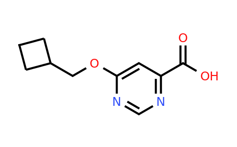 CAS 1439897-87-6 | 6-(Cyclobutylmethoxy)pyrimidine-4-carboxylic acid