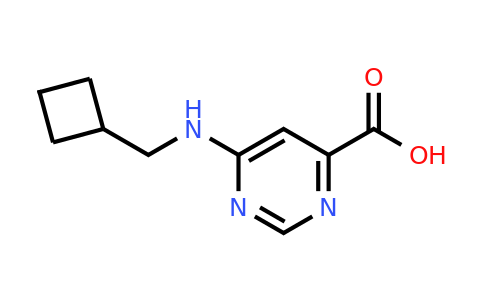 CAS 1439900-18-1 | 6-((Cyclobutylmethyl)amino)pyrimidine-4-carboxylic acid