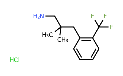 CAS 1439900-34-1 | 2,2-Dimethyl-3-(2-(trifluoromethyl)phenyl)propan-1-amine hydrochloride