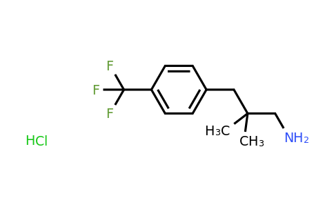 CAS 1439900-40-9 | 2,2-Dimethyl-3-(4-(trifluoromethyl)phenyl)propan-1-amine hydrochloride