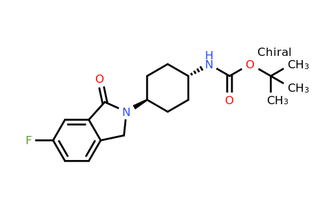 CAS 1439902-97-2 | tert-Butyl (trans-4-(6-fluoro-1-oxoisoindolin-2-yl)cyclohexyl)carbamate