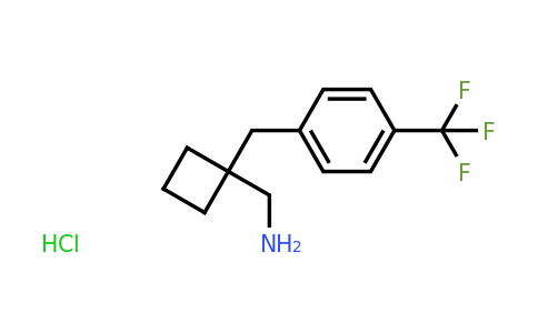 (1-(4-(Trifluoromethyl)benzyl)cyclobutyl)methanamine hydrochloride