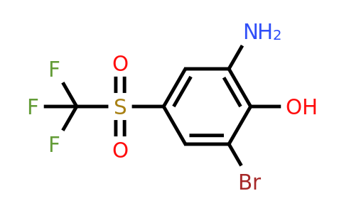 CAS 1440535-13-6 | 2-Amino-6-bromo-4-((trifluoromethyl)sulfonyl)phenol