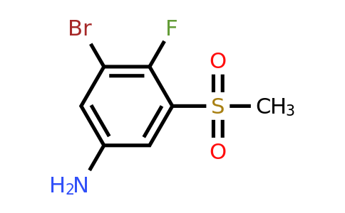 CAS 1440535-19-2 | 3-Bromo-4-fluoro-5-(methylsulfonyl)aniline