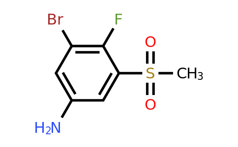 3-Bromo-4-fluoro-5-(methylsulfonyl)aniline